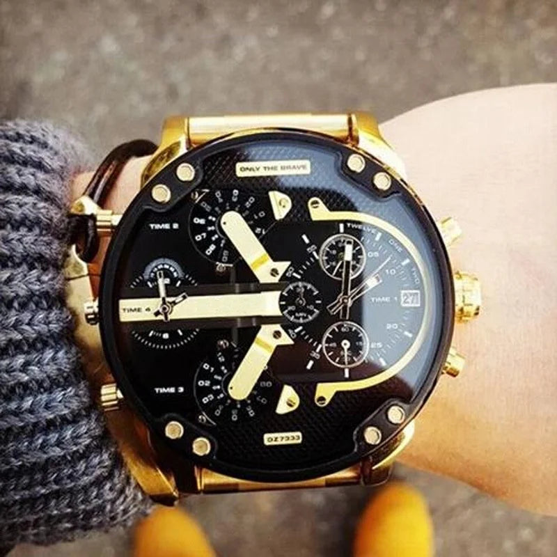 Trendy Men's Stainless Steel Watch
