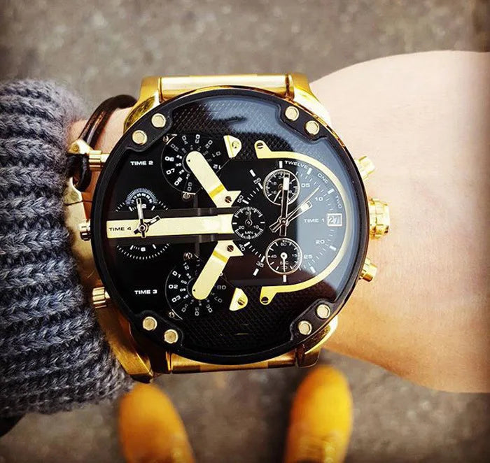 Trendy Men's Stainless Steel Watch
