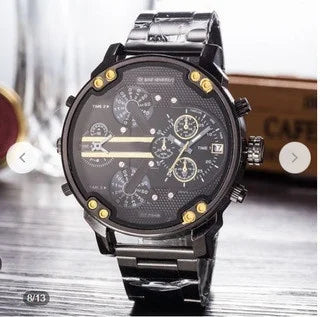 Trendy Men's Stainless Steel Watch