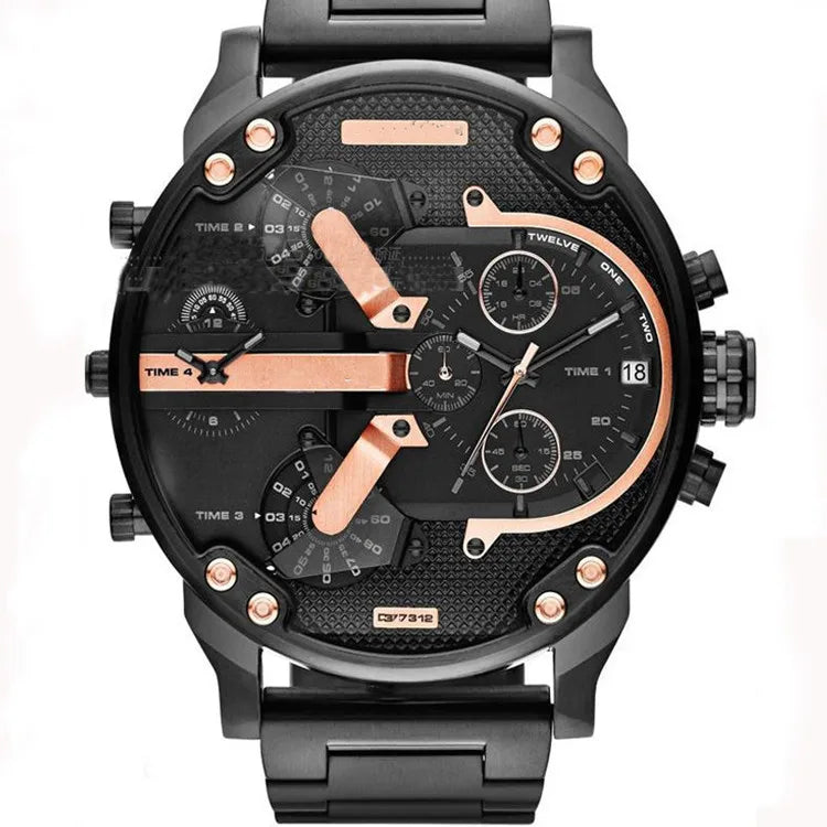 Trendy Men's Stainless Steel Watch